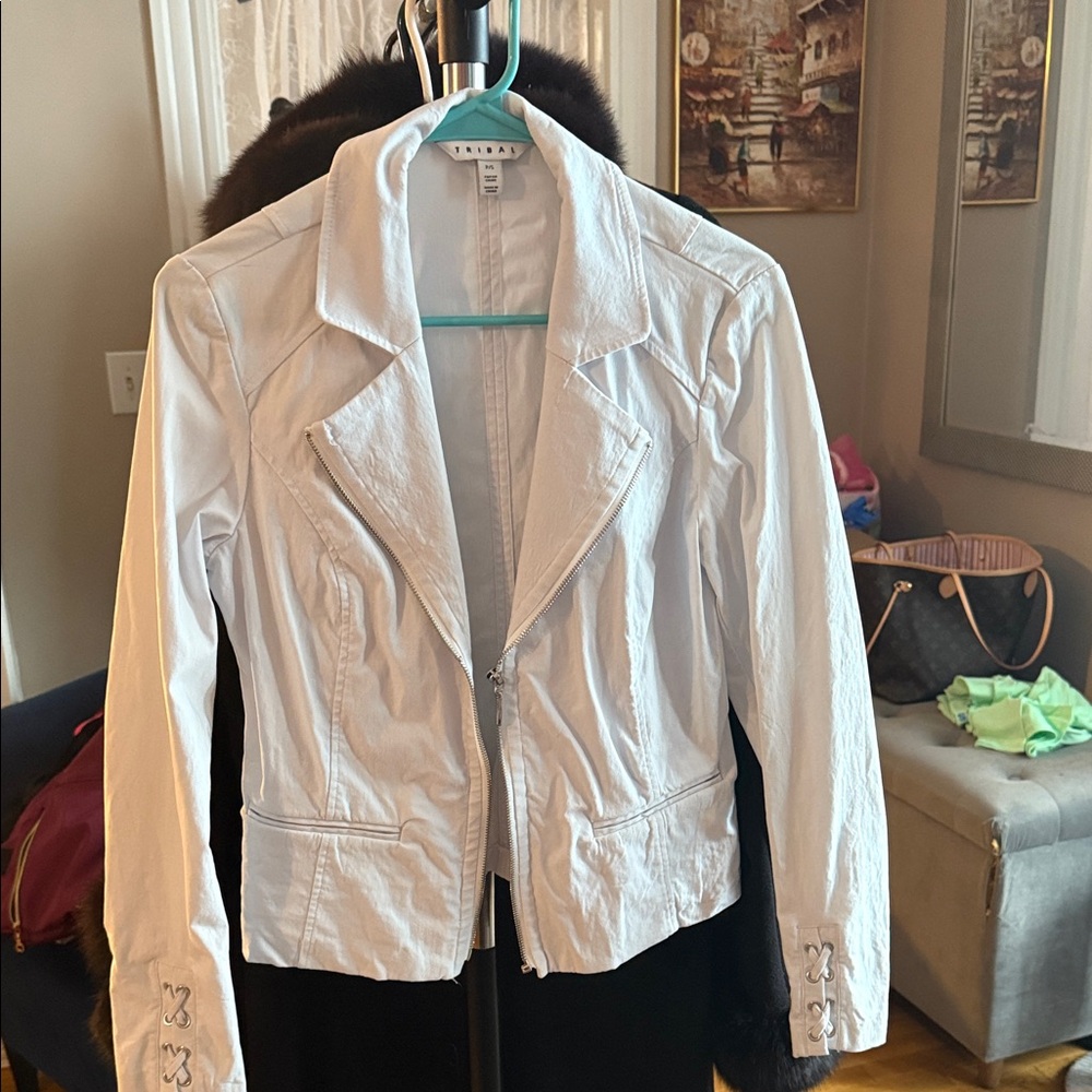 Tribal White Women's Blazer Jacket